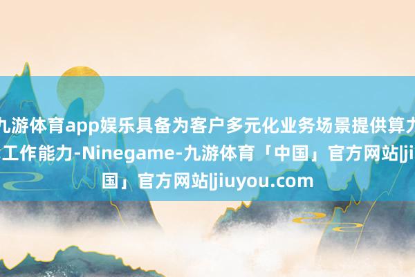 九游体育app娱乐具备为客户多元化业务场景提供算力等相关时代工作能力-Ninegame-九游体育「中国」官方网站|jiuyou.com